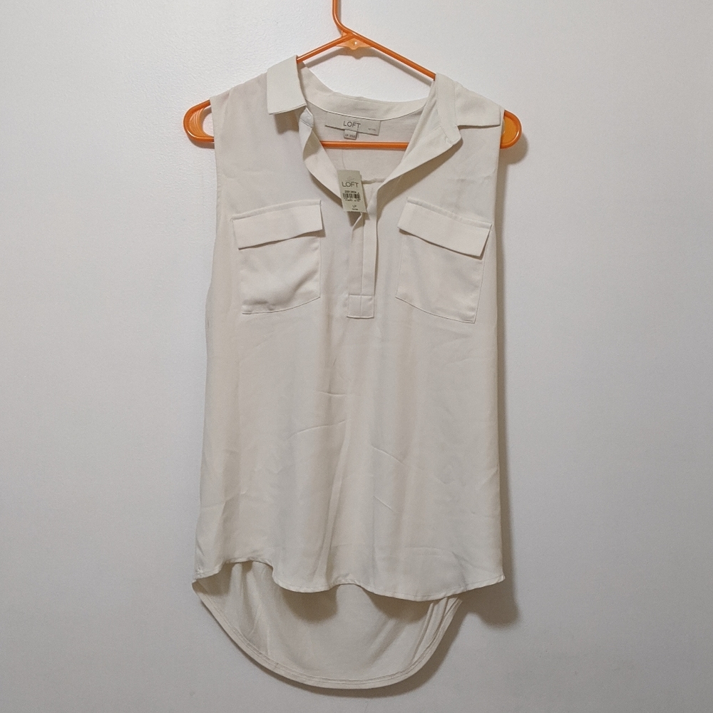 NWT LOFT Sleeveless Blouse Petite